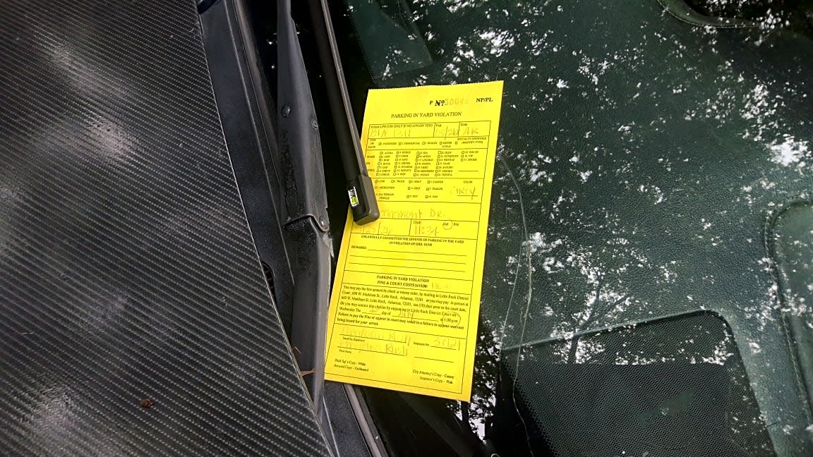 Image submitted with report