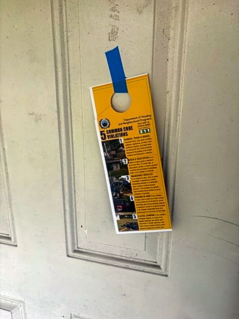 Image submitted with report