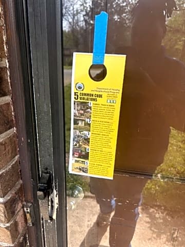 Image submitted with report