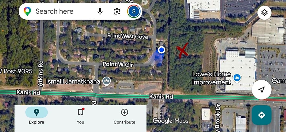 Image submitted with report