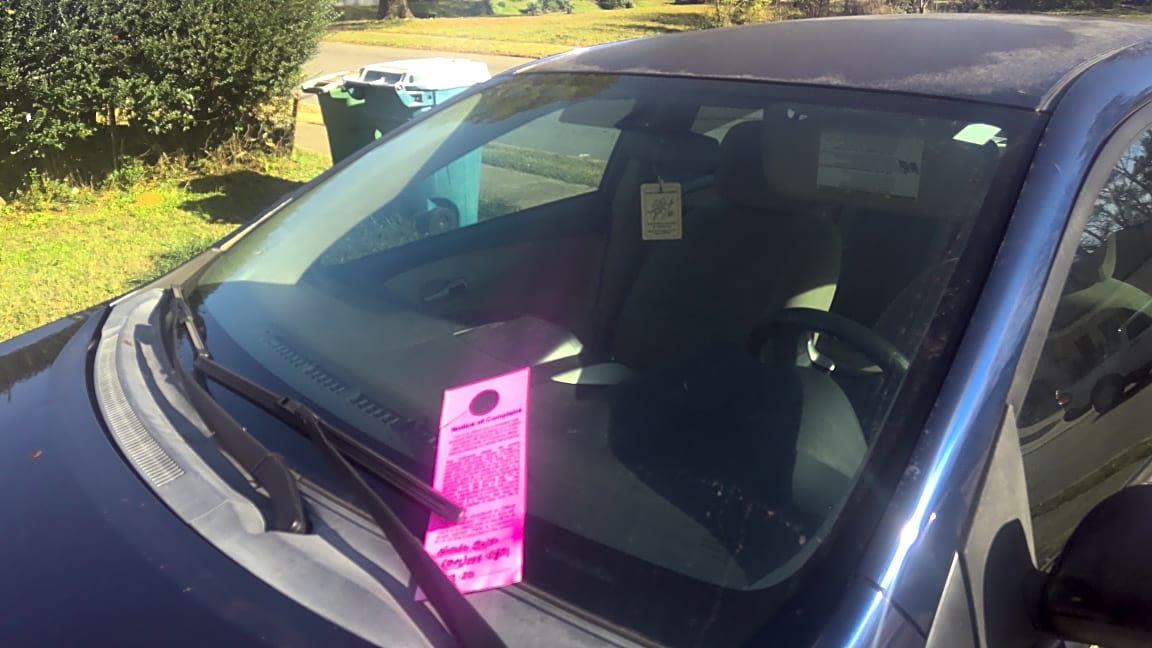 Image submitted with report