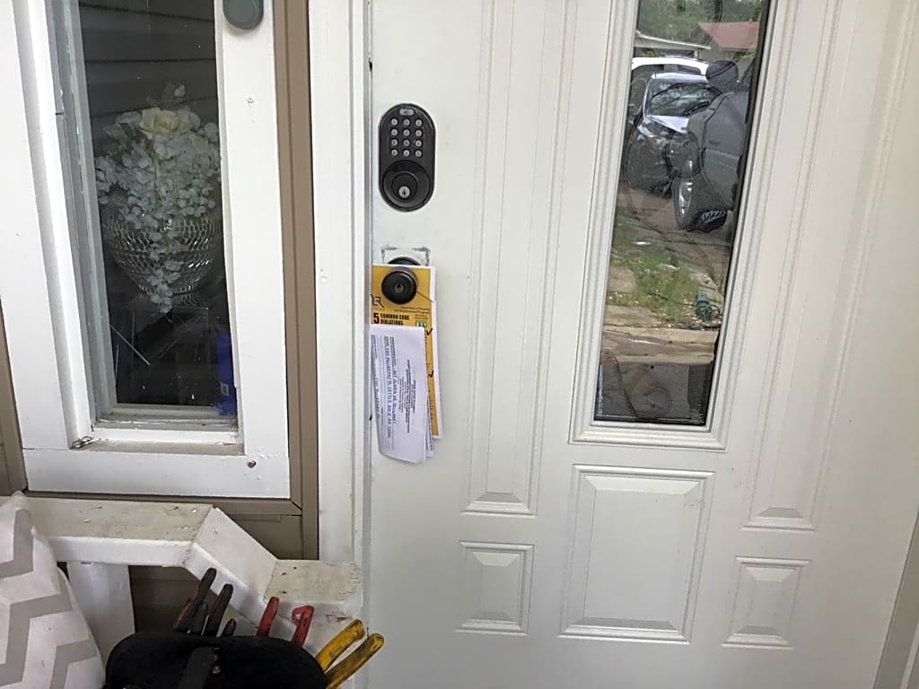 Image submitted with report
