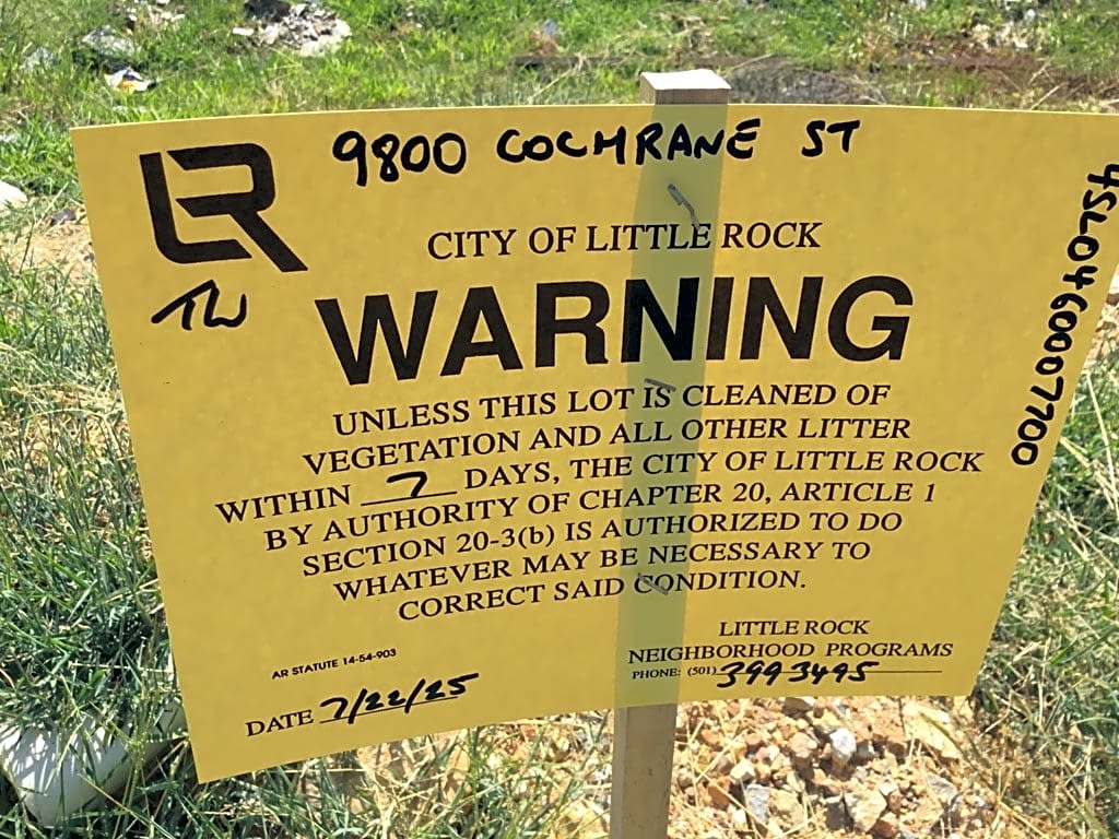 Image submitted with report