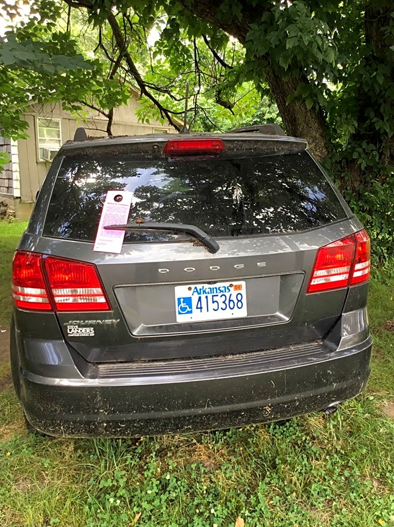 Image submitted with report