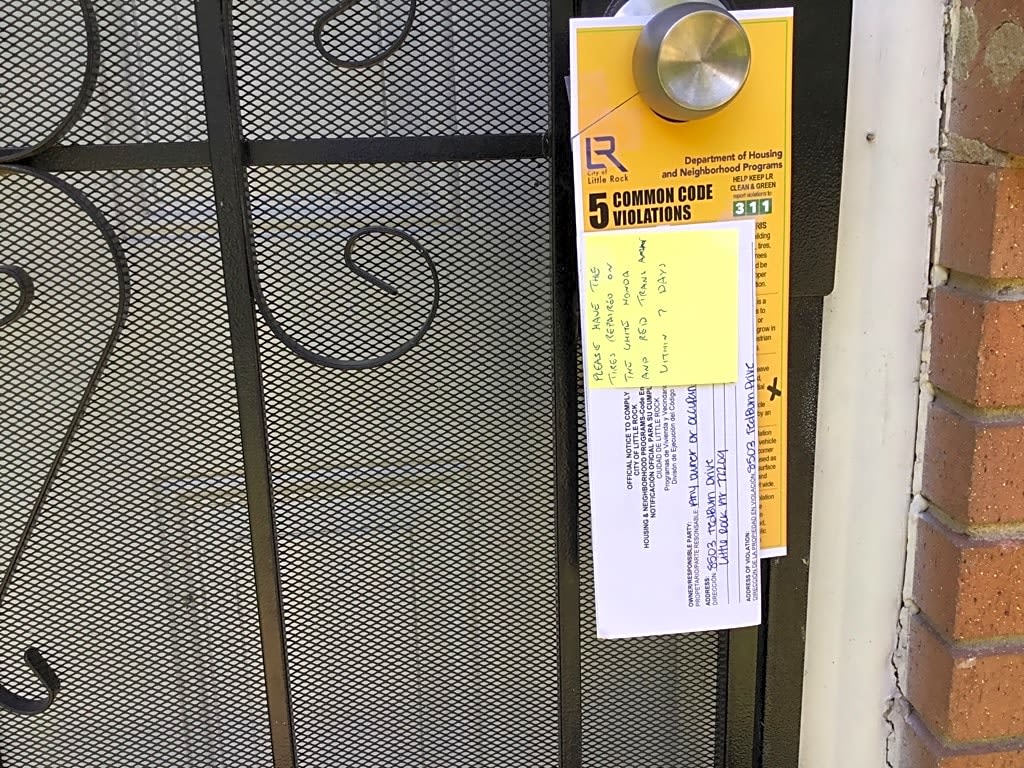 Image submitted with report