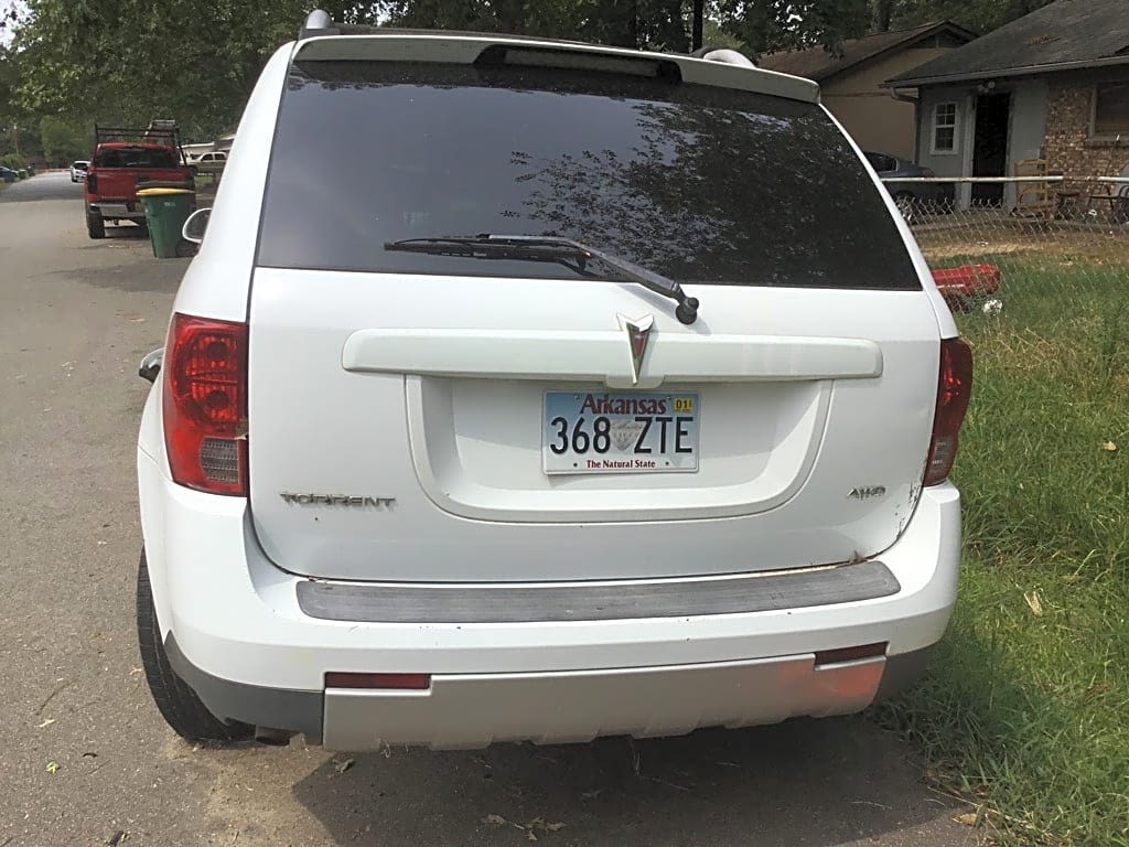 Image submitted with report