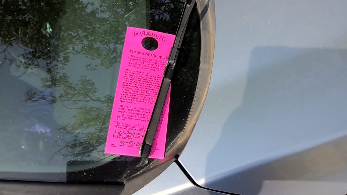 Image submitted with report