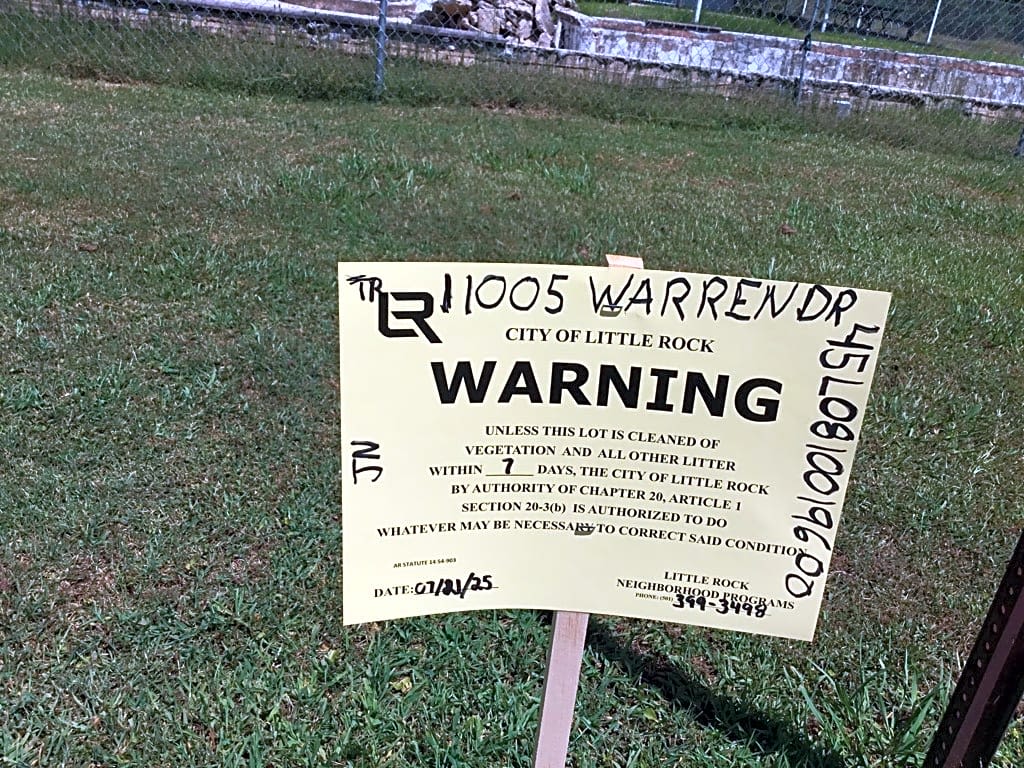 Image submitted with report